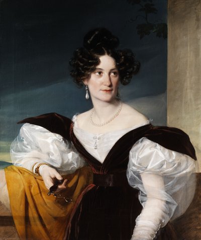 Portrait of a Lady with Lorgnette by Unbekannt Unbekannt